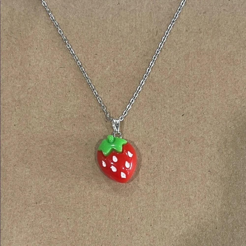Strawberry Pendant Necklace